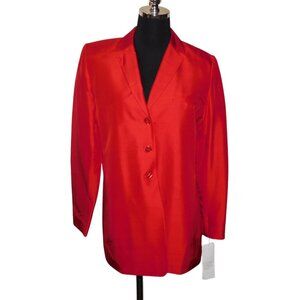 Travis Ayers NWT 100% Silk Blazer Suit Jacket Size 10